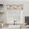 No. 918 Bristol Coffee Shop Semi-Sheer Rod Pocket Kitchen Curtain Valance, 54 in x 14, Ivory Off-White