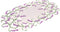 Linens, Art and Things Embroidered Purple Embroidered Lavender Lilac Table Runner 14 X 28 Inch