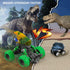 Dinosaur Toys for Kids 3-5, Monster Trucks Dino Toy for 3 Year Old Boys and Toddlers, 4 Pack Pull Back Toy Cars, Dinosaur Games with T-Rex, Birthday Gifts for Kids 3 4 5 and Up