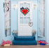 CYNOSA Valentines Day Door Sign Front Door Decorations Black and White Buffalo Plaid Heart Love Hanging Sign Printed Wooden Door Hanger Wreath Outdoor Wall Decor