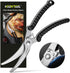 Kitchen Scissors, KOOKTOOL Kitchen Shears Heavy Duty Poultry Shears, Dishwasher Safe Meat Scissors, Kitchen Shears for Chicken, Bone, Poultry, Vegetable, Fish