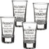 Lillian Rose Party Shot Glasses Set of 4, 1.5oz, Clear