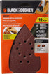 BLACK+DECKER Sandpaper Assortment for Mouse Sander, 12-Pack (BDAMX)