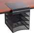 Safco Products Onyx Mesh 4-Tray Underdesk Hanging Organizer 3242BL, Black Powder Coat Finish, Durable Steel Mesh Construction