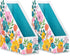 Steel Mill & Co. Decorative Magazine Holder, Set of 2, Cute Floral Vertical File Organizers, Storage Bins for Desk, Home and Office, Garden Blooms (Cream)