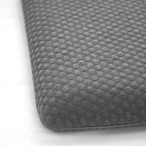 SensorPEDIC Low Profile Memory Foam Pillow, 1 Count (Pack of 1), Grey