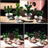 H&D HYALINE & DORA 4pcs Handmade Glass Blown Cactus Cute Crystal Art Cactus Figurines Collectibles Desk Tabletop Simulation Plants Decorations