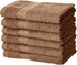 Amazon Basics Fade-Resistant Cotton Hand Towel - 6-Pack, Acorn