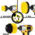 Grout Cleaner Drill Brush Attachment Set - Drill Brush Power Scrubber Drill Brush - Tile and Grout Cleaner Brush Attachment for Power Drill - Includes 4oz Drill Tergent Cleaner by Drillbrush