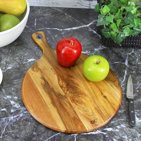 CraftKitchen Acacia Wood Cutting Boards (11.5" Round)