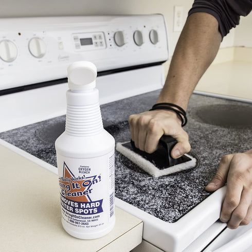 Grout Cleaner, Hard Water Stain Remover, Remove Spots on Shower Door, Clean Tile, Fiberglass, Windows, Grout Lines Bring It On Cleaner 16 Ounce