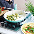 GreenLife Soft Grip Healthy Ceramic Nonstick 12" Frying Pan Skillet, PFAS-Free, Dishwasher Safe, Turquoise
