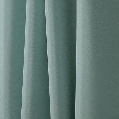 Nicole Miller Canvas Indoor/Outdoor Grommet Top Curtain Panel Pair, 54"x108", Spa