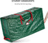 Rolling Large Christmas Tree Storage Bag - Fits Artificial Disassembled Trees, Durable Handles & Wheels for Easy Carrying and Transport - Tear/Waterproof Polyethylene Plastic Duffle Bag