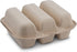 Pulp Fiber Tri Compartmental Taco Holder Disposable Size 8? x 7? x 3" Keeps Taco Upright By MT Products (15 Pieces)