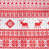 EHEYCIGA Red Printed Quilt Set Queen Christma Reindeer Snowflakes Reversible Holiday Home Décor - Bedspread Coverlet.
