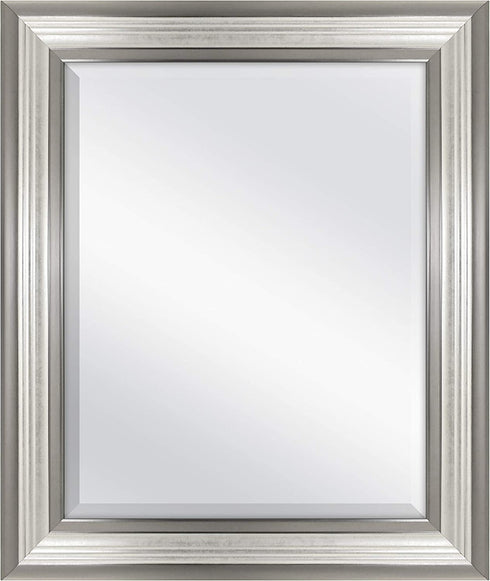 MCS 16x20 Inch Ridged Mirror, 21x25 Inch Overall Size, Silver (20578)