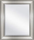 MCS 16x20 Inch Ridged Mirror, 21x25 Inch Overall Size, Silver (20578)