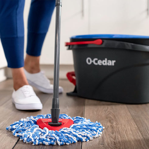 O-Cedar EasyWring RinseClean Spin Mop Microfiber Refill, Blue