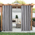 Check Tab Top Curtains, Farmhouse Cotton Curtains, Curtain 2 Panel Set, Gingham Plaid Cotton 50x108 Black/White Curtains, Reverse Window Panels, Curtain Drapes Panels, Bedroom Curtains, Set of 2