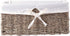 Vintiquewise(TM) Seagrass Shelf Basket Lined with White Lining