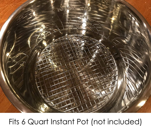 Hamilton Housewares Round Stainless Steel Cooking, Cooling & Canning Rack (7.875" Diam, 1" Height)