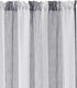 Central Park White French Door Curtain Navy Blue Stripe Sheer Window Panels Boucle Linen Drapes Rod Pocket Yarn Dyed Woven Curtain for Living Room (25" Wx72 Lx 2), 2 Panels