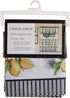 Achim Home Furnishings LDTV36YL12 Lemon Drop Tier and Valance Window Curtain Set, 58" x 36", Yellow