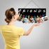 deco delish Friends Photo Clip - Friends Theme Frame Photo Holder - Picture Collage Photo Hanging Display - Wood Card Holder Display Friends TV Show Wall Decor Multi Pictures Organizer