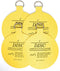 Invisible English Disc Adhesive Large Plate Hanger Set (4-4 Inch Hangers)