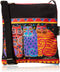 Laurel Burch Crossbody Purse Zipper Top, 10 by 10-Inch, Feline Friends