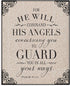 Elanze Designs Angels Guard 8 x 10 Wood Print Overlay Wall Art Sign Plaque