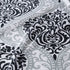 Comfort Spaces Coco Bathroom Shower Curtain Printed Damask Pattern Modern Cute Microfiber Fabric Bath Curtains, 72"x72", Black (CS70-0682)