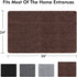 MBIGM Non-Slip Durable Indoor Doormats, Anti-Slip Super Absorbent Floor Door Mat for Dirt,Water,Sand & Snow,Low Profile Mats for Main Entry,Back Entrance,Bedroom, Kitchen & Office Use-Brown(36"x24")