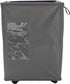 Mind Reader 65 Liter Rolling Hamper Fabric Basket, Dirty Clothes Storage, Bathroom, Bedroom, Closet, Laundry Room, Gray Metallic