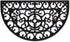 DII Rubber Doormats Collection All Weather, 18x30, Half Moon Scroll