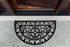 DII Rubber Doormats Collection All Weather, 18x30, Half Moon Scroll