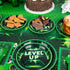 Decorlife Video Game Party Supplies Serves 8, Cute Gamer Birthday Decorations for Boys, Complete Pack Includes Tablecloth, Pre-Strung Banner, Green, Total 58PCS