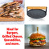 Chef's Secret 7-Inch Preseasoned Cast Iron Bacon Press, Durable Kitchen Tool with Pig Logo and Wood Handle