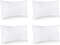 Utopia Bedding Throw Pillows Insert (Pack of 4, White) - 12 x 20 Inches Bed and Couch Pillows - Indoor Decorative Pillows