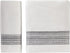SKL Home by Saturday Knight Ltd. Geo Stripe Hand Towel Set, White 2 Count