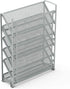 SimpleHouseware 6 Tier Wall Mount Document Letter Tray Organizer, Silver