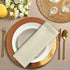 Utopia Kitchen Cloth Napkins 18 by 18 Inches, 12 Pack Ivory Dinner Napkins, Cotton Blend Soft Durable Napkins
