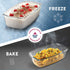Superior Glass Loaf Pan With Cover - 2-Piece Meatloaf Pan With BPA-free Airtight Lids - Grip Handles for Easy Carry from Hot Oven To Table - Loaf Pans For Baking Bread, Cakes, Pasta.