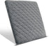 COMFORTANZA Chair Seat Cushion - 16x16x1.6 Memory Foam Square Thin Non-Slip Pads for Kitchen, Dining, Office Chairs and Car Seats - Comfort and Back Pain Relief - Medium Firm - Gray