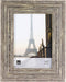 Kiera Grace Emery Resin Unique Farmhouse Picture Frame, 5" x 7", Weathered Grey
