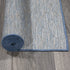 Ottomanson Sundance Collection Indoor/Outdoor Reversible Runner Rug, 2'7" x 7', Blue
