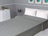 Urban Villa Cotton Thermal Blanket Made from 100% Soft Premium Cotton,Solid Check Weave,Grey Color, Queen (90"x 90"), Perfect for Layering in Bed,Provides Comfort and Warmth Forever