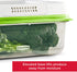Rubbermaid 2114737 FreshWorks Produce Saver, Medium and Large Storage Containers, 6-Piece Set, Clear