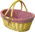 Wicker Picnic Baskets | Little Red Riding Hood Basket for Kids | Hand Woven Wicker Great for Easter Basket | Storage of Plastic Cheap Easter Eggs Candy Gift Wedding Baskets (Red)